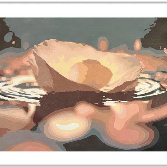 Unframed 16x20 The Ripple Effect Acrylic Painting 2024 - Picture 3 of 4